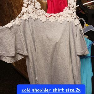 Cold shoulder shirt